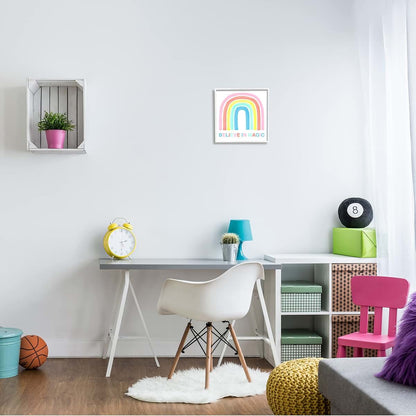 Stupell Industries Rainbow Nursery Framed Giclée Print