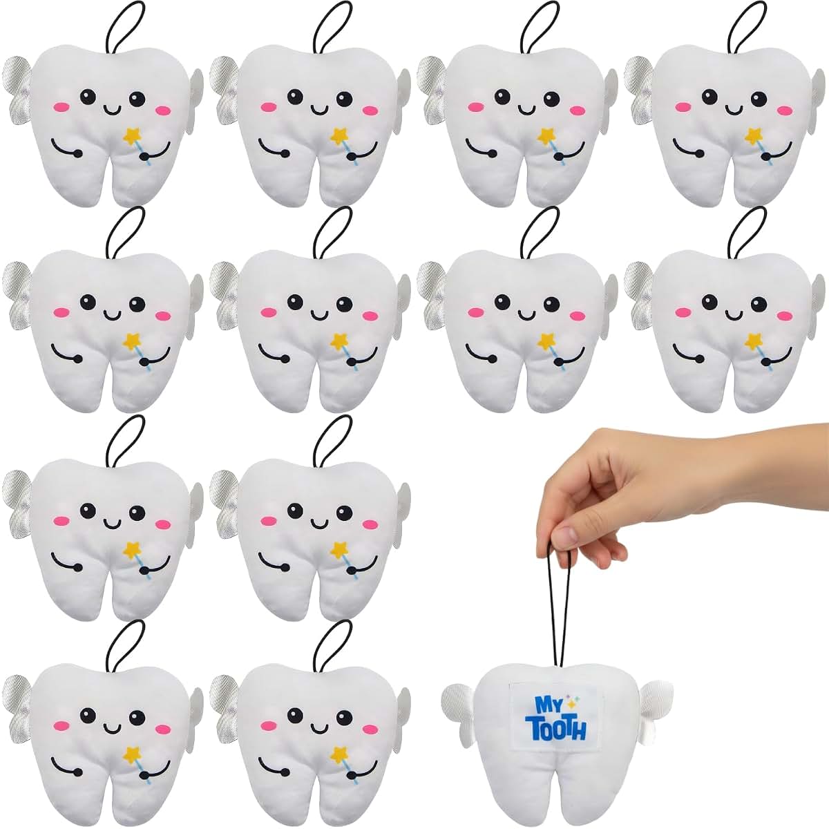 Fun Express Plush Tooth Fairy Pocket Pillow Doorknob Hangers