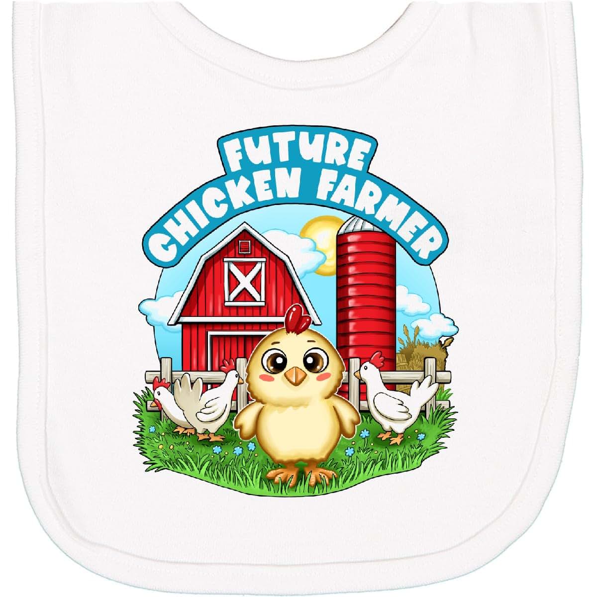 Inktastic Future Chicken Farmer Newborn Bib