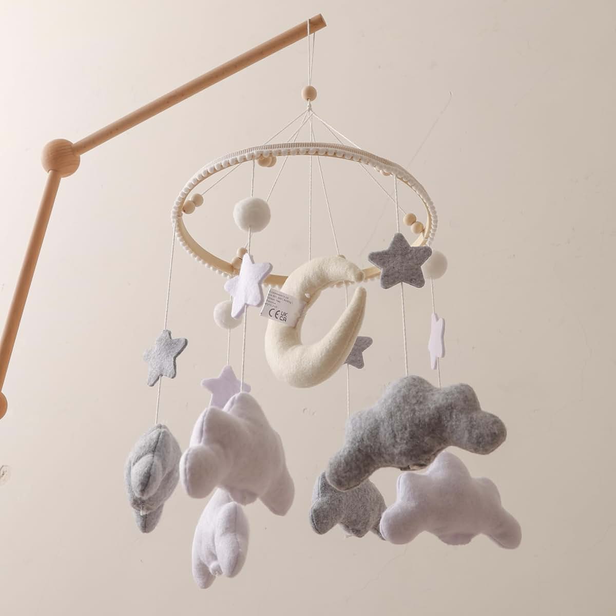 Nordic Boho Baby Crib Bell - Marine Life Felt Mobile Decor