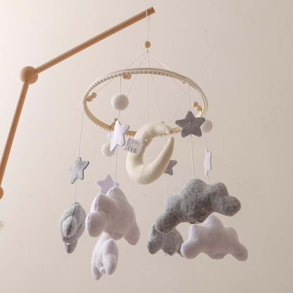 Nordic Boho Baby Crib Bell - Marine Life Felt Mobile Decor