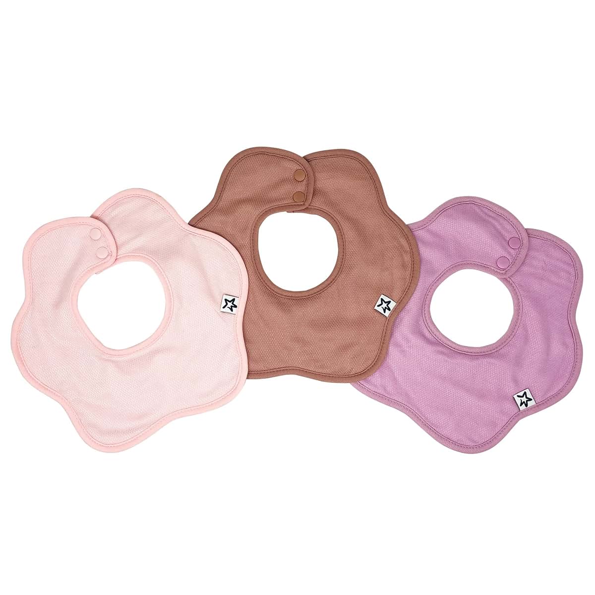 Tiny Twinkle Roundabout Drool Bibs 3 Pack - 360 Rotating Absorbent Teething Bibs
