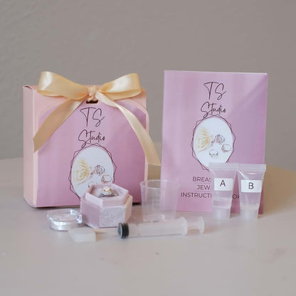 T S Studio Preservation Powder for DIY Breastmilk Jewelry | Breastfeeding Keepsake | New Mom Gifts for Pregnant Women