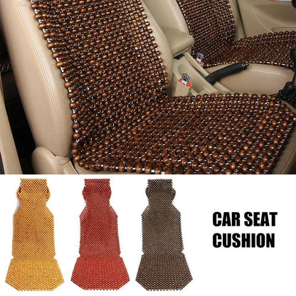 Liuzz Wooden Bead Seat Cover Massage Car Cushion Red (photo 4)