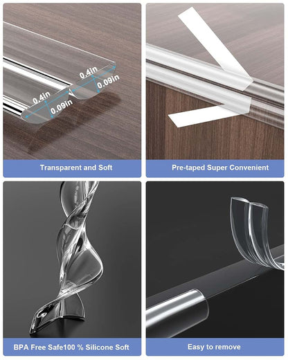 Clear Corner Protectors for Furniture Edges | Safety Edge Guards