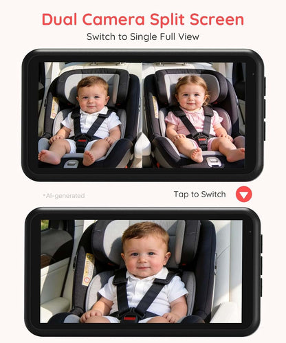 LUCKVIEW BM2 Pro Dual Baby Car Camera Monitor | 1080P Night Vision