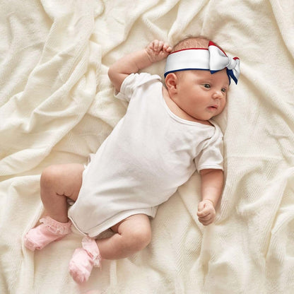 FoRes Dutch flag Baby Bow Headband – Cute & Delicate Hair Accessories for Newborns, Infants, Toddlers – (photo 4)