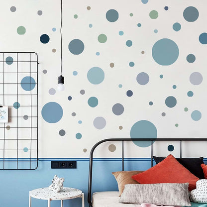 BabyOneStop Polka Dot Wall Decals Colorful Circle Stickers