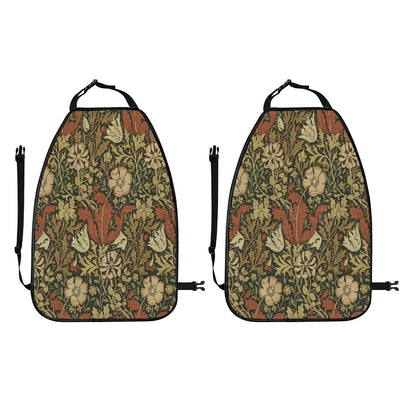 Throyka William Morris Classic Car Seat Back Kick Protectors With Storage Pockets (photo 2)