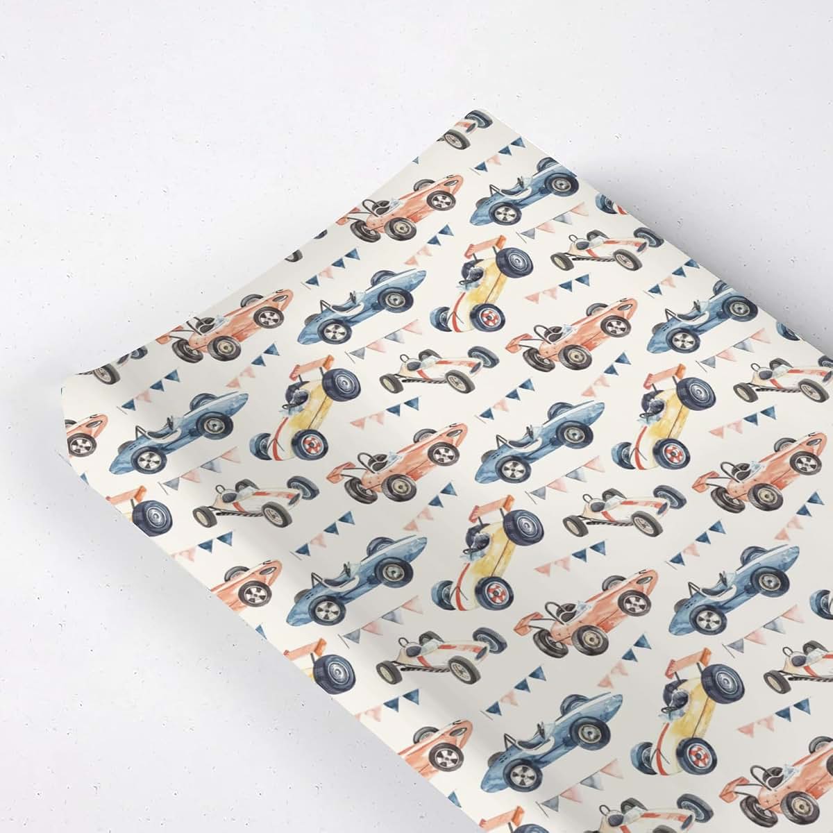 KuphiL10C Watercolor Racing Car Baby Changing Pad Cover, 16x32