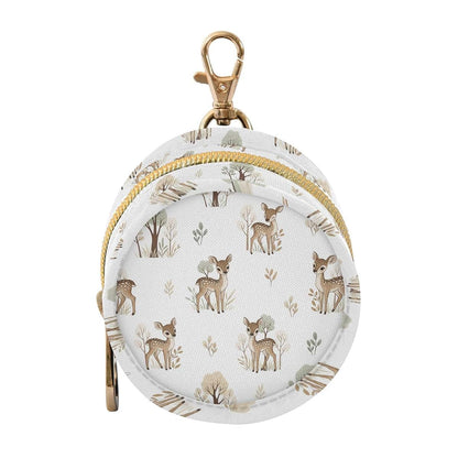 Baby Pacifier Holder Case With Clip Round