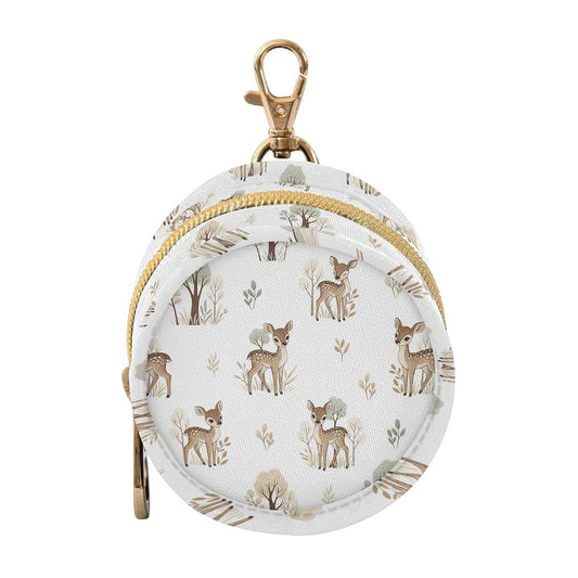 Baby Pacifier Holder Case With Clip Round
