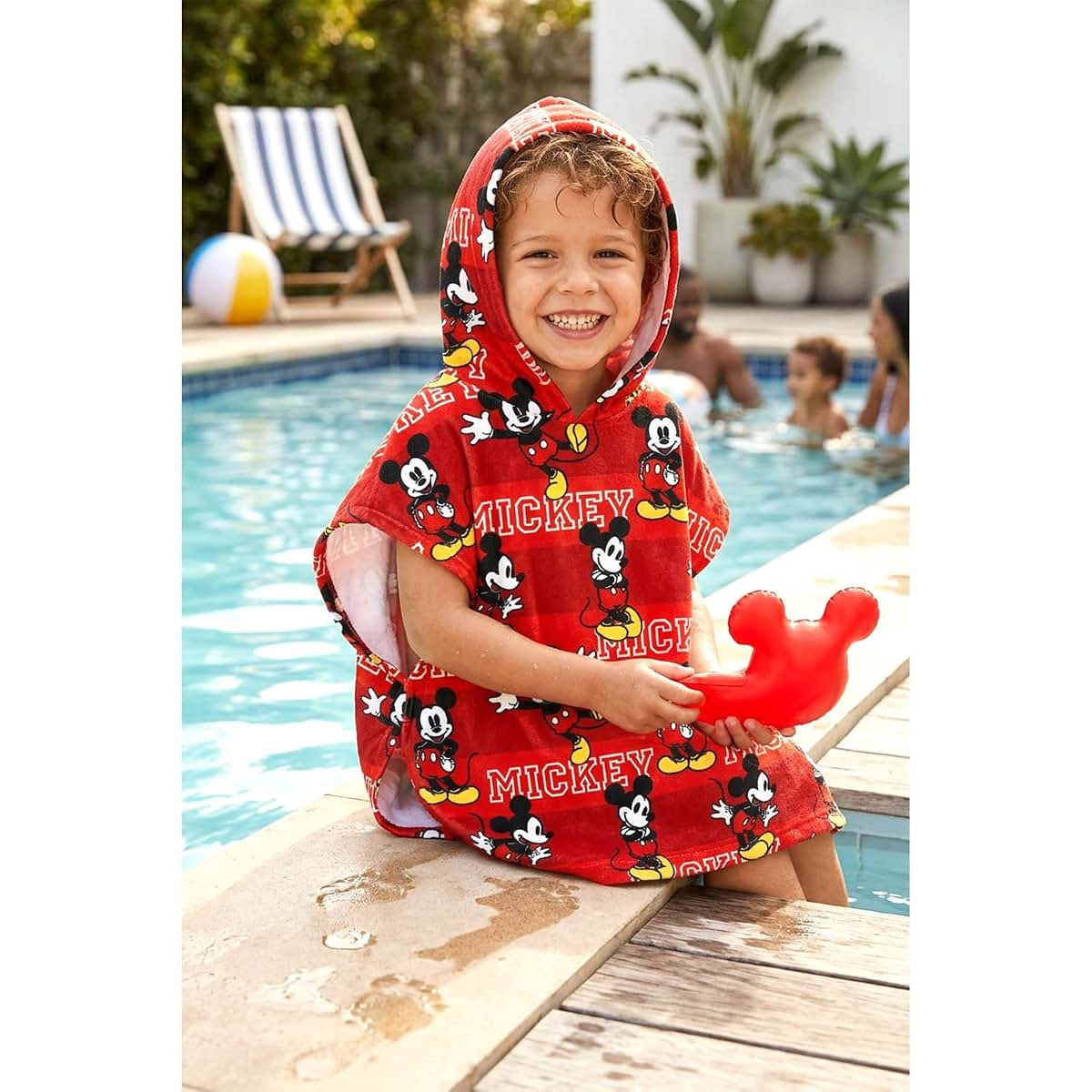 BabyOneStop Mickey Mouse Hooded Towel Poncho Set