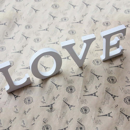 Totoo Decorative Wood Letter S - White Wooden Alphabet Wall Letter for Home Decor DIY Baby Name Party