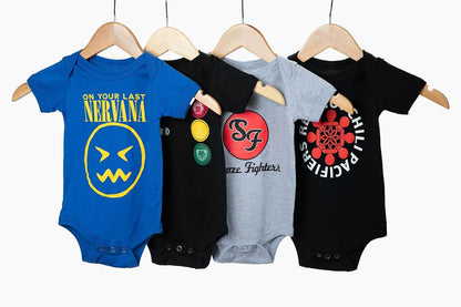 Little Groupies Red Hot Chili Pacifiers Baby Onesie, 100% Cotton (photo 3)