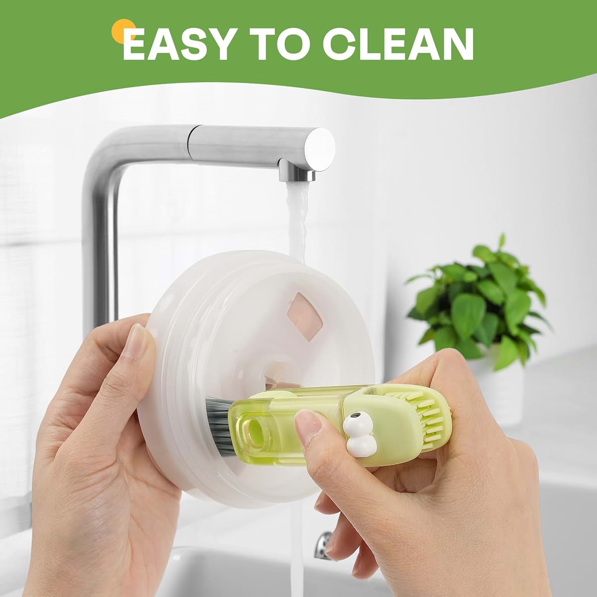 BabyOneStop 2-Pack Cup and Bottle Cleaning Kit with Storage Holder