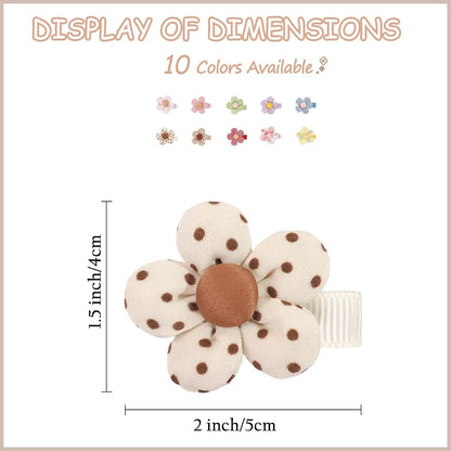 24Pcs Toddler Flower Hair Clips for Girls 1.5 Inch Baby Cute Floral Hairpins