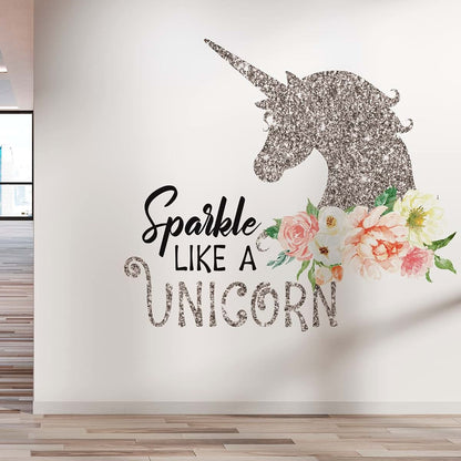 Kyle Cornhole Sparkle Gold Unicorn Wall Decals