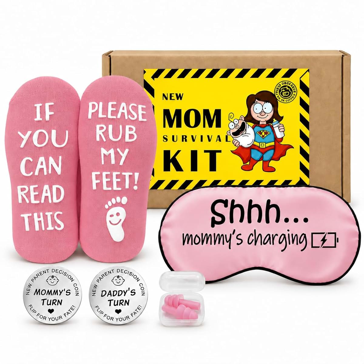 Silly Obsessions New Mom Survival Kit Gag Gift