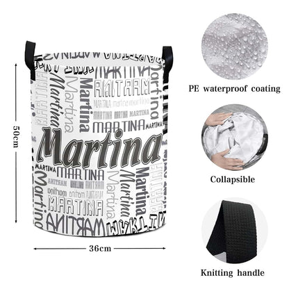 Attentive Arts Personalized Laundry Basket Large Storage Bin (photo 4)
