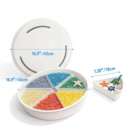 Toddler Sensory Bin With Lid And Removable Inserts