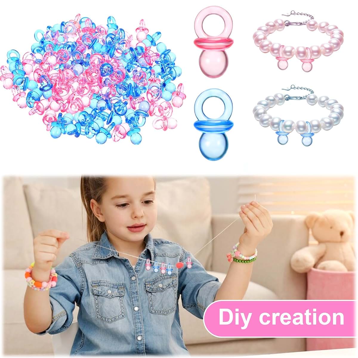 Amabro Mini Acrylic Pacifier Table Decorations
