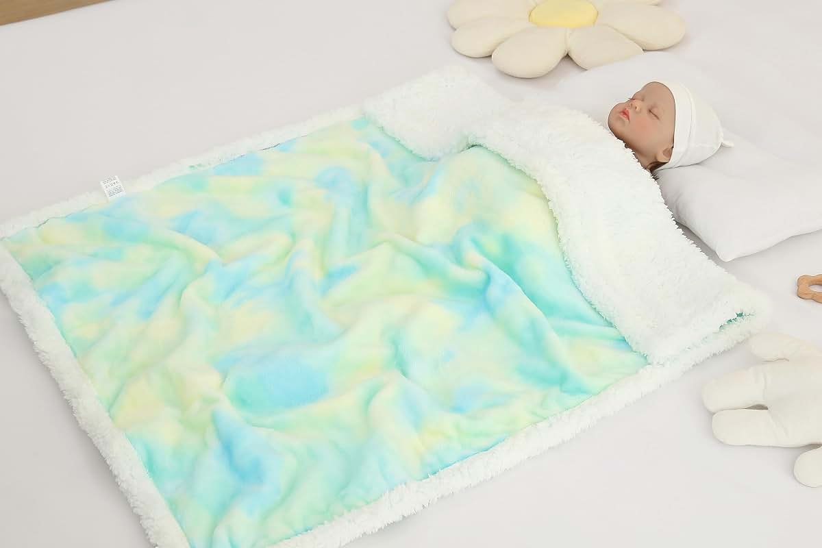 Echery Cozy Fluffy Warm Baby Blanket for Infants