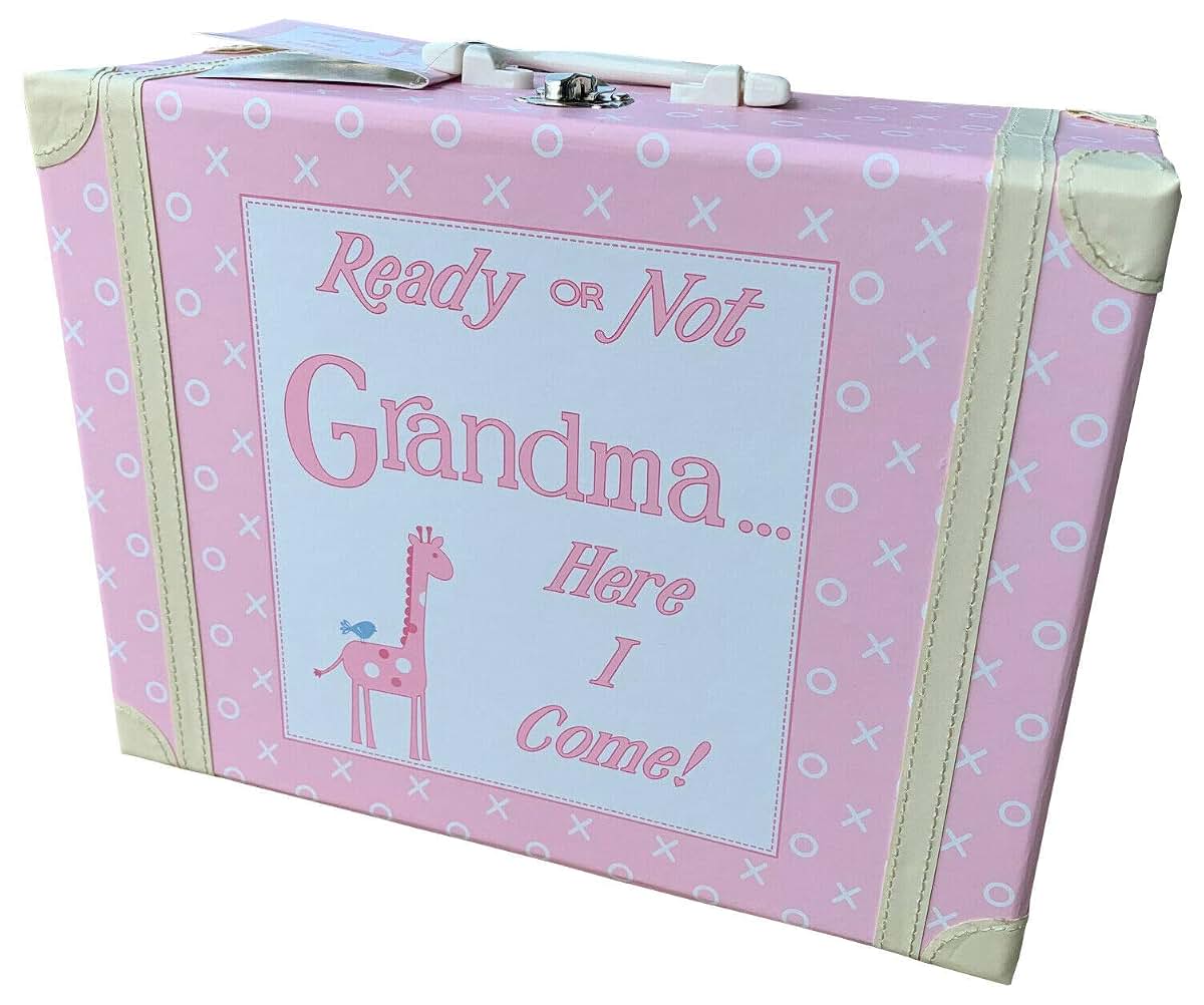 Child to Cherish Visit Grandma Kid's Suitcase With Fleece Blanket, Pink