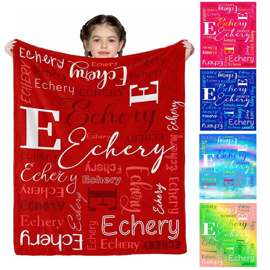 VIPOPSA Personalized Baby Blanket, Name Blankets Personalized Kids Gifts Customized Name Blanket for Girls Personalized
