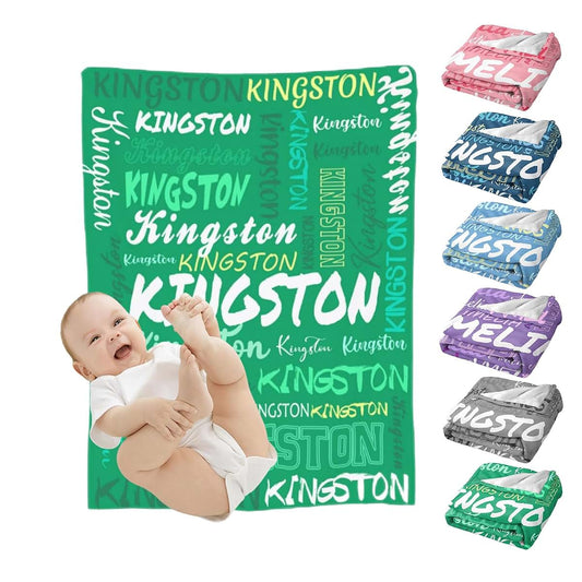 Wajl Pod Personalized Custom Name Baby Blanket