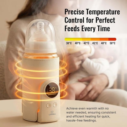 LittleTora Portable Bottle Warmer for Travel | 6-Setting Electric Heater