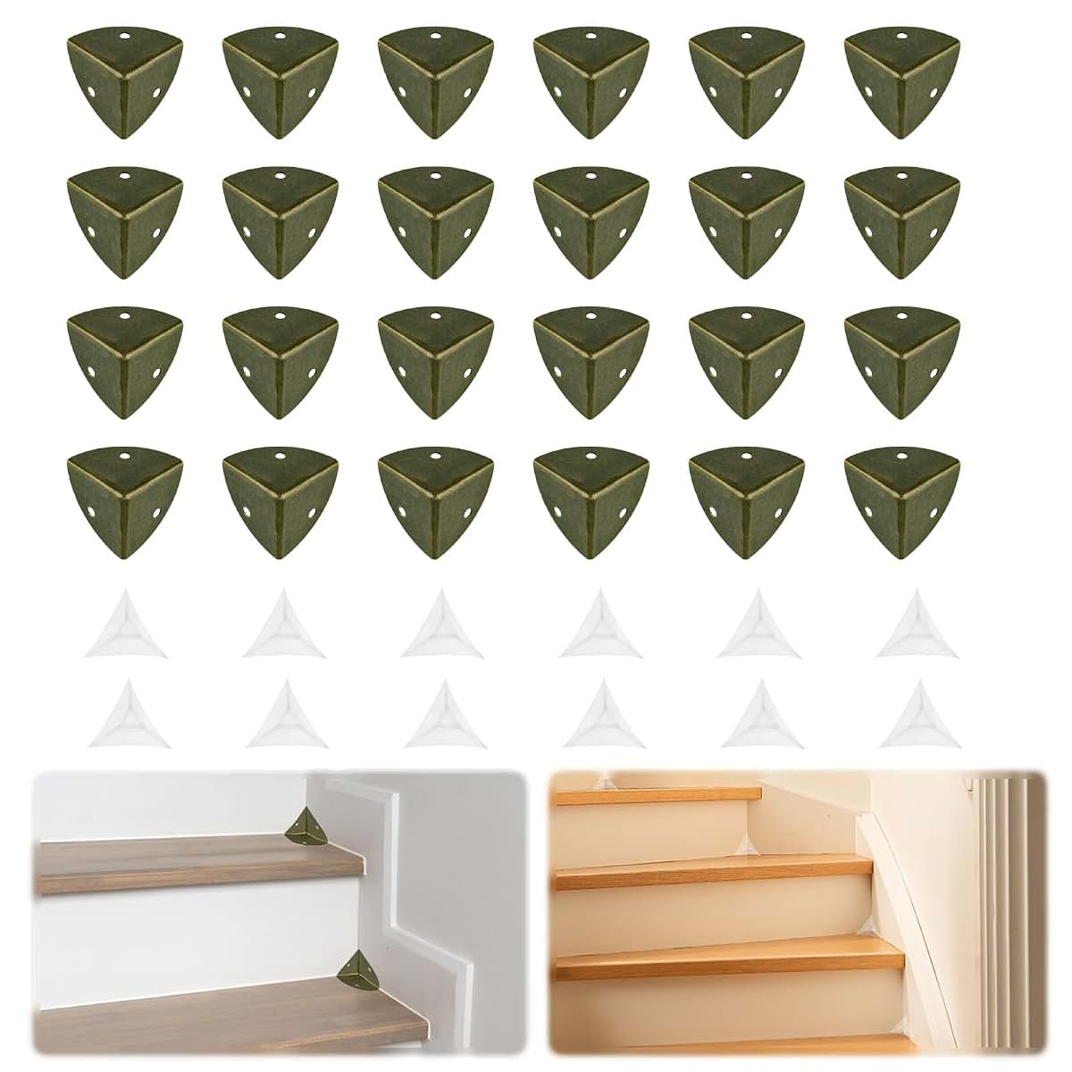 Decorative Corner Guard Trim for Furniture and Cabinets - Bronze Iron Edge Protector
