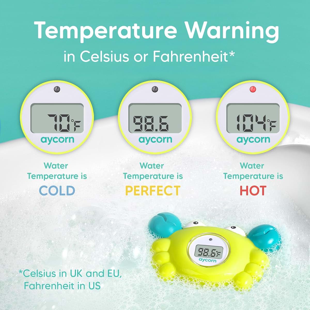 Aycorn Digital Baby Bath And Room Thermometer Floating Toy (photo 3)