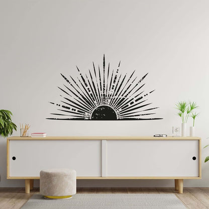 All Things Valuable Sun Ray Arch Pattern Wall Decal For Kids Rooms
