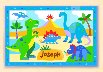 Art Appeel Dinosaur Personalized Laminated Placemat for Kids (photo 2)