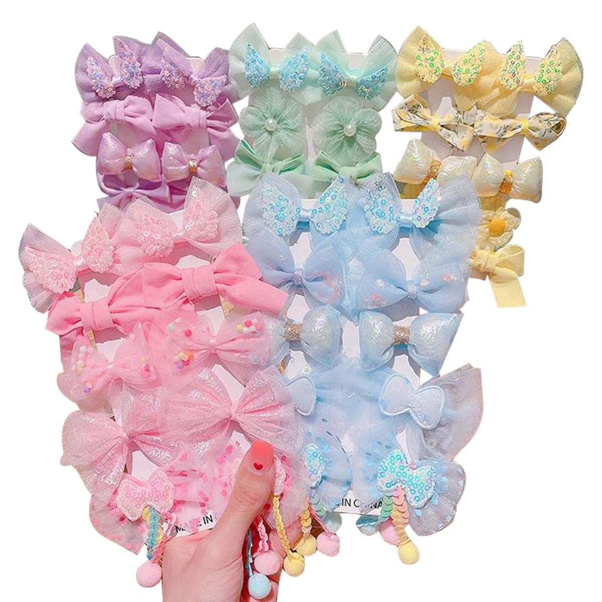 Kicwitgoo 40 Piece Cute Hair Accessories Bows and Clips for Baby Girls and Toddlers