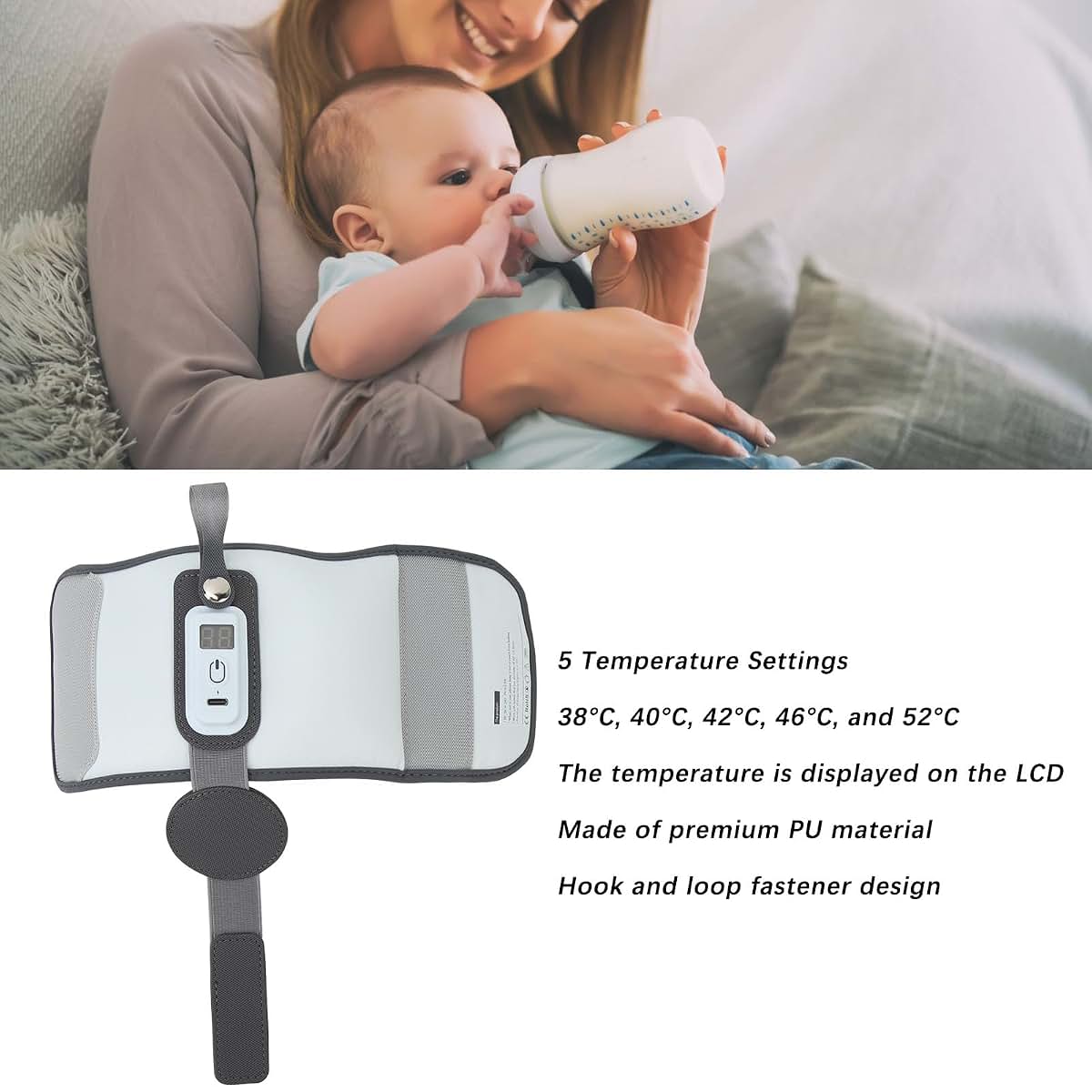 SENECESLI Portable Baby Bottle Warmer for Breastmilk and Formula (photo 2)