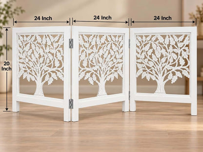 Bedding Craft Wooden Dog Gate, 3 Panel Foldable Pet Barrier (photo 3)