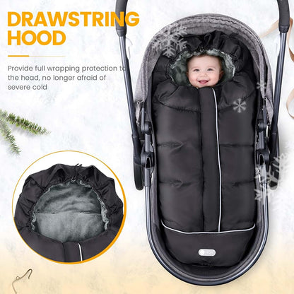 BabyOneStop Stroller Footmuff Universal Baby Bunting Bag with Reflective Strips and Machine Washable Design