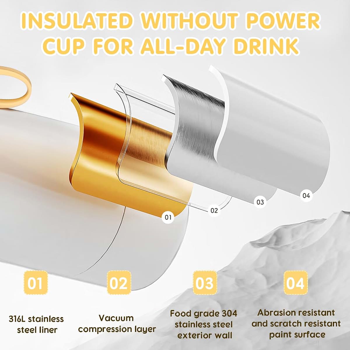 IIUIPI Portable Bottle Warmer, 12oz Wireless Milk Warmer for Travel (photo 4)