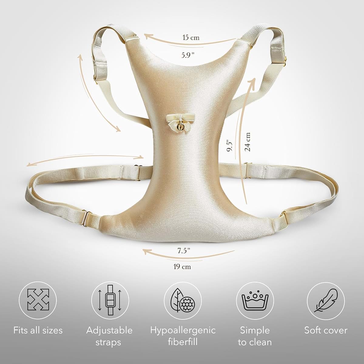 Intimia Breast Pillow for Nursing and Side Sleeping in Gold (photo 3)