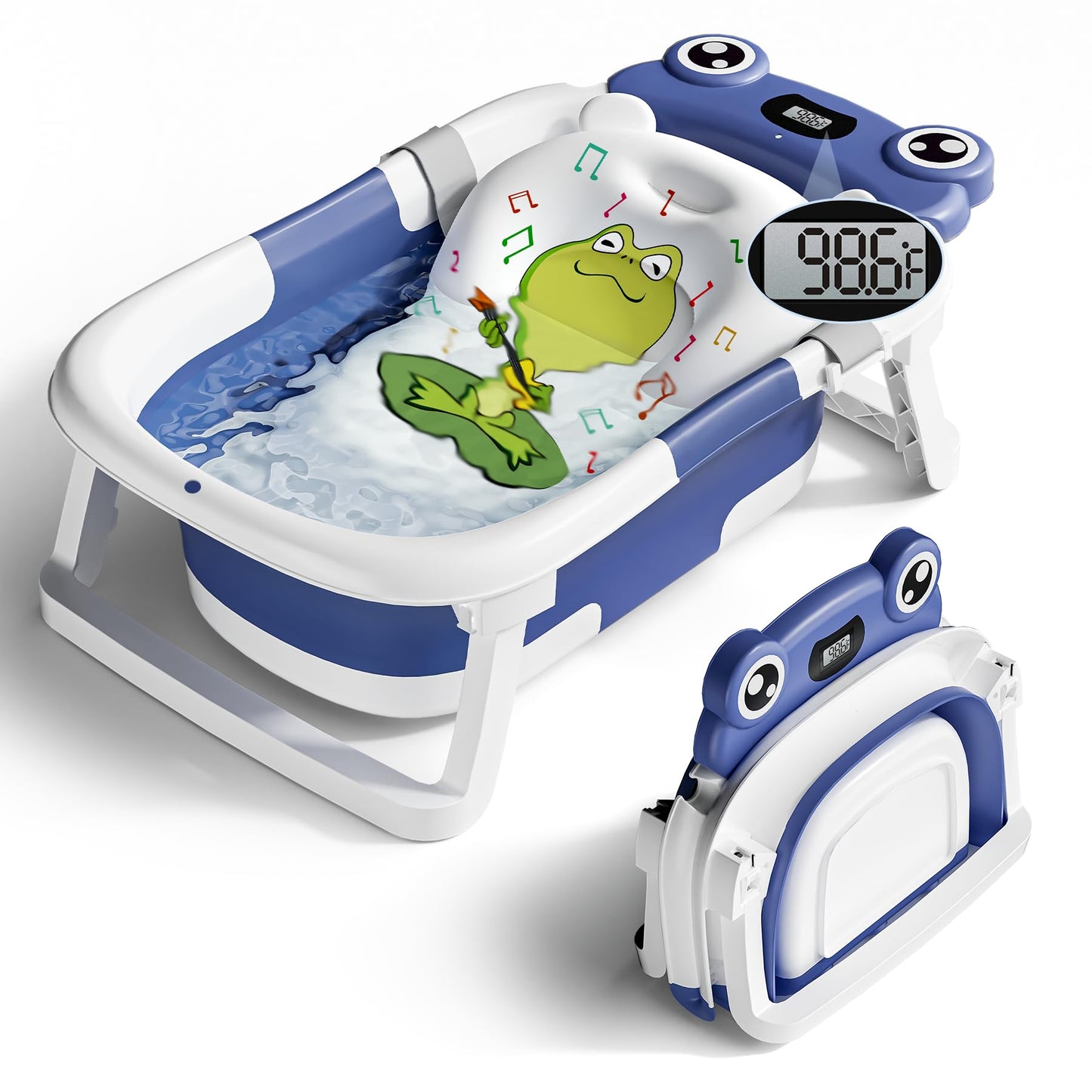 Bunwag Collapsible Baby Bathtub with Soft Cushion