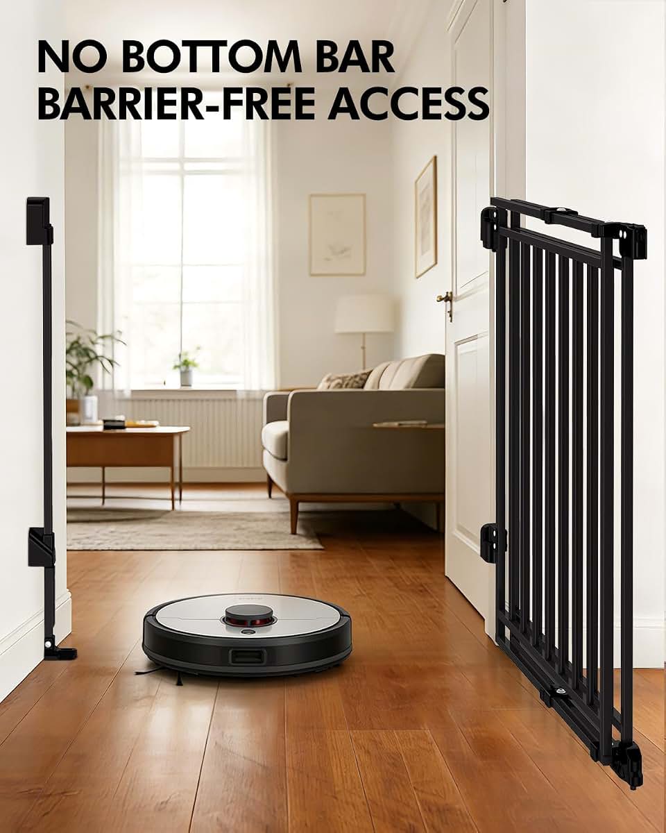 BabyOneStop Baby And Dog Gate, 26.4-43 Inch Adjustable Width