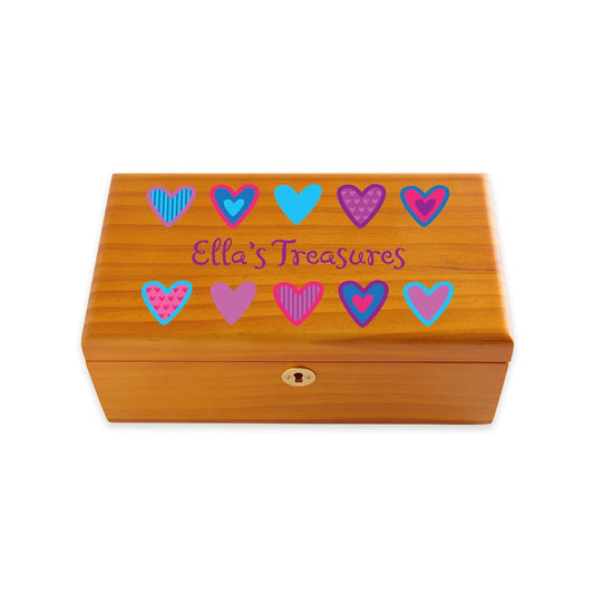 Let's Make Memories Personalized Children's Keepsake Box with Lock & Key