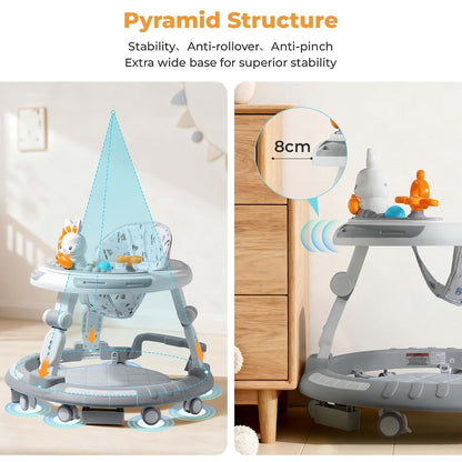 Dewlia 4-in-1 Foldable Baby Walker With Activity Tray (photo 4)
