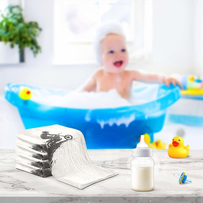 Muslin Baby Washes Cloths Pack of 5 - Absorbent Cotton Face and Bath Towels