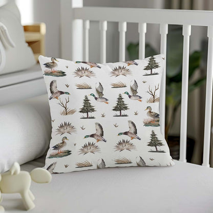Hwmmbh Mallard Duck Decorative Nursery Pillowcase, 12''x12''