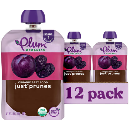Plum Organics Just Prunes Baby Food Pouches