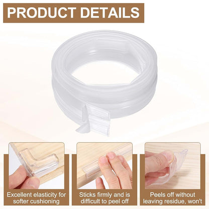 uxcell Edge Corner Protector Transparent Safety Guard