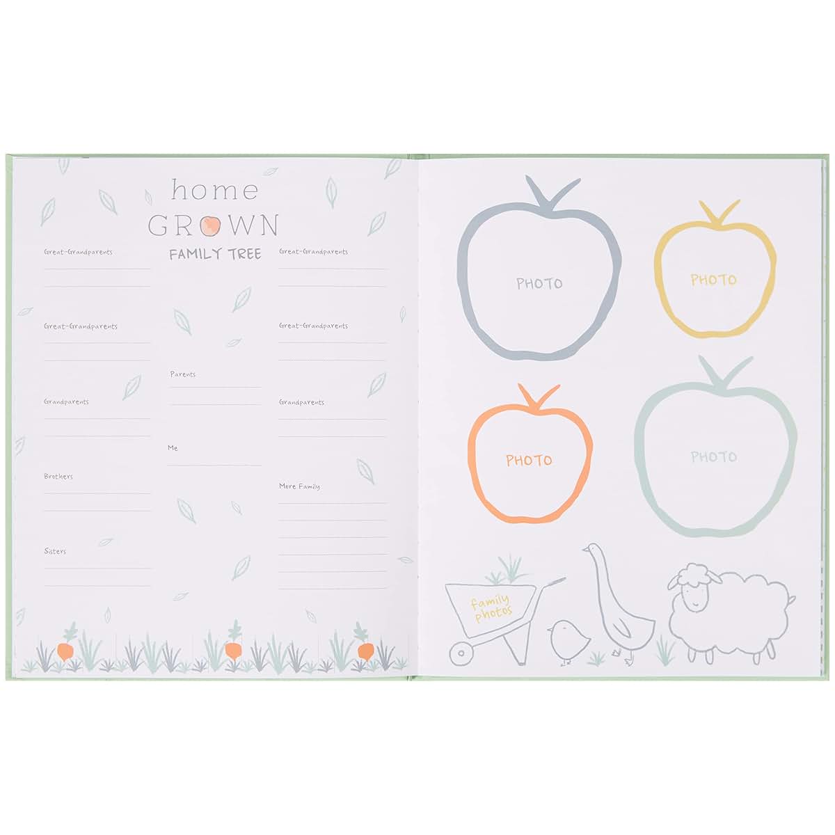 Carter's Homegrown Gender Neutral Baby Journal Memory Book 48 Pages